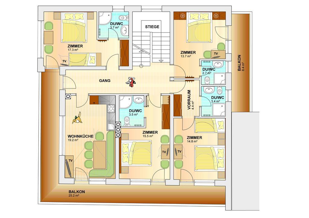 Ferienhaus Apart Sonnzeit Сьолден Стая снимка
